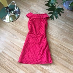 Red Jackie-O dress